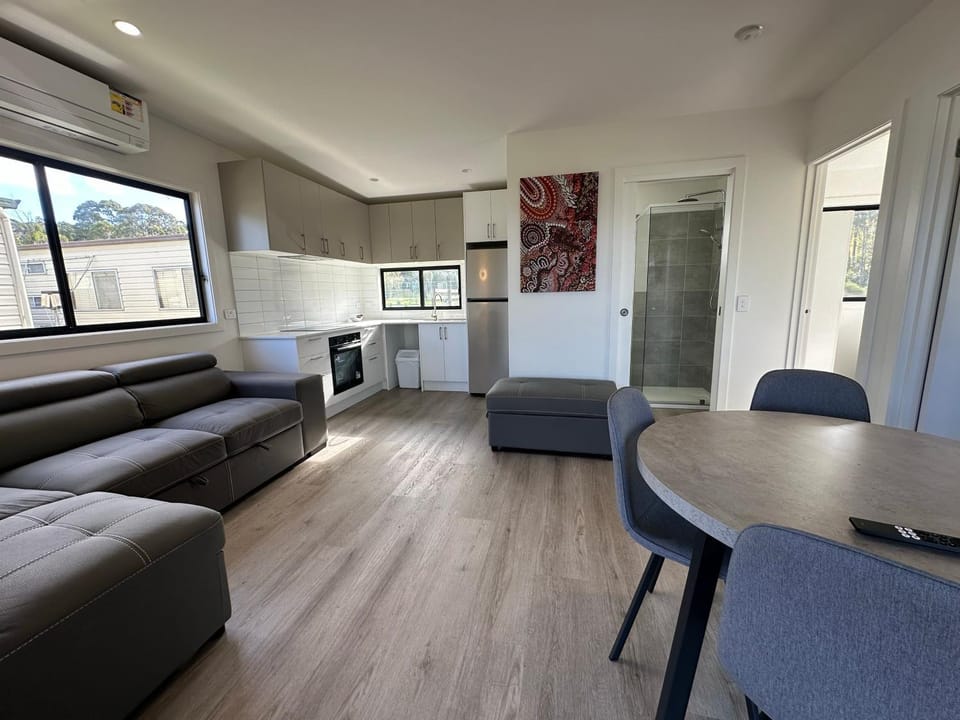 Kitchen or kitchenette, Living room, Dining area