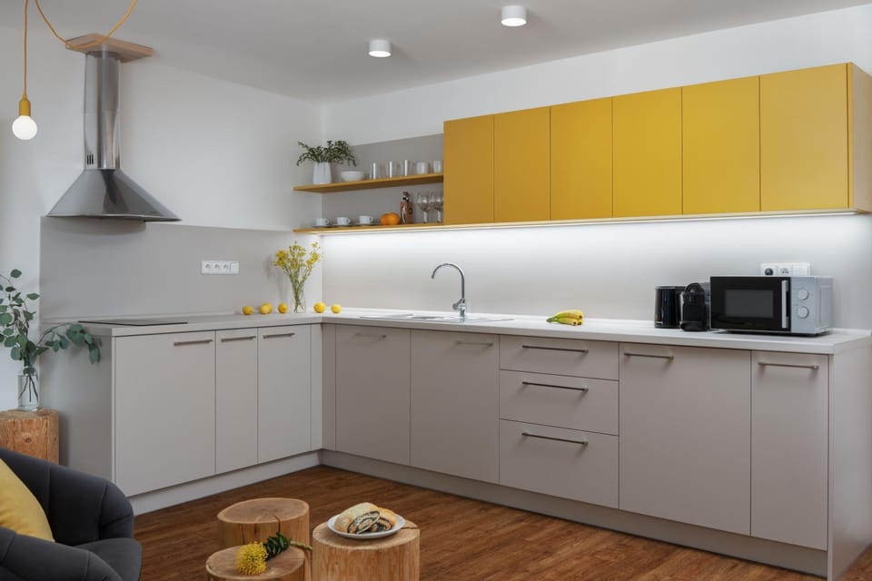 Coffee/tea facilities, Kitchen or kitchenette, dishwasher, stove