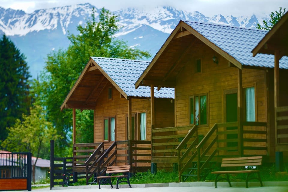 Property building, Spring, Natural landscape, Mountain view