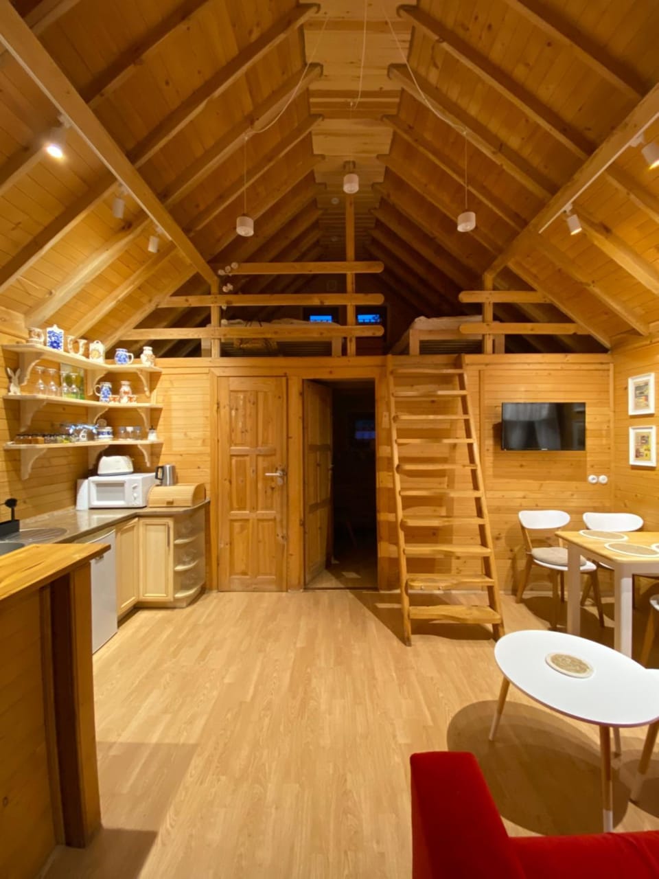View (from property/room), Kitchen or kitchenette, Living room, minibar