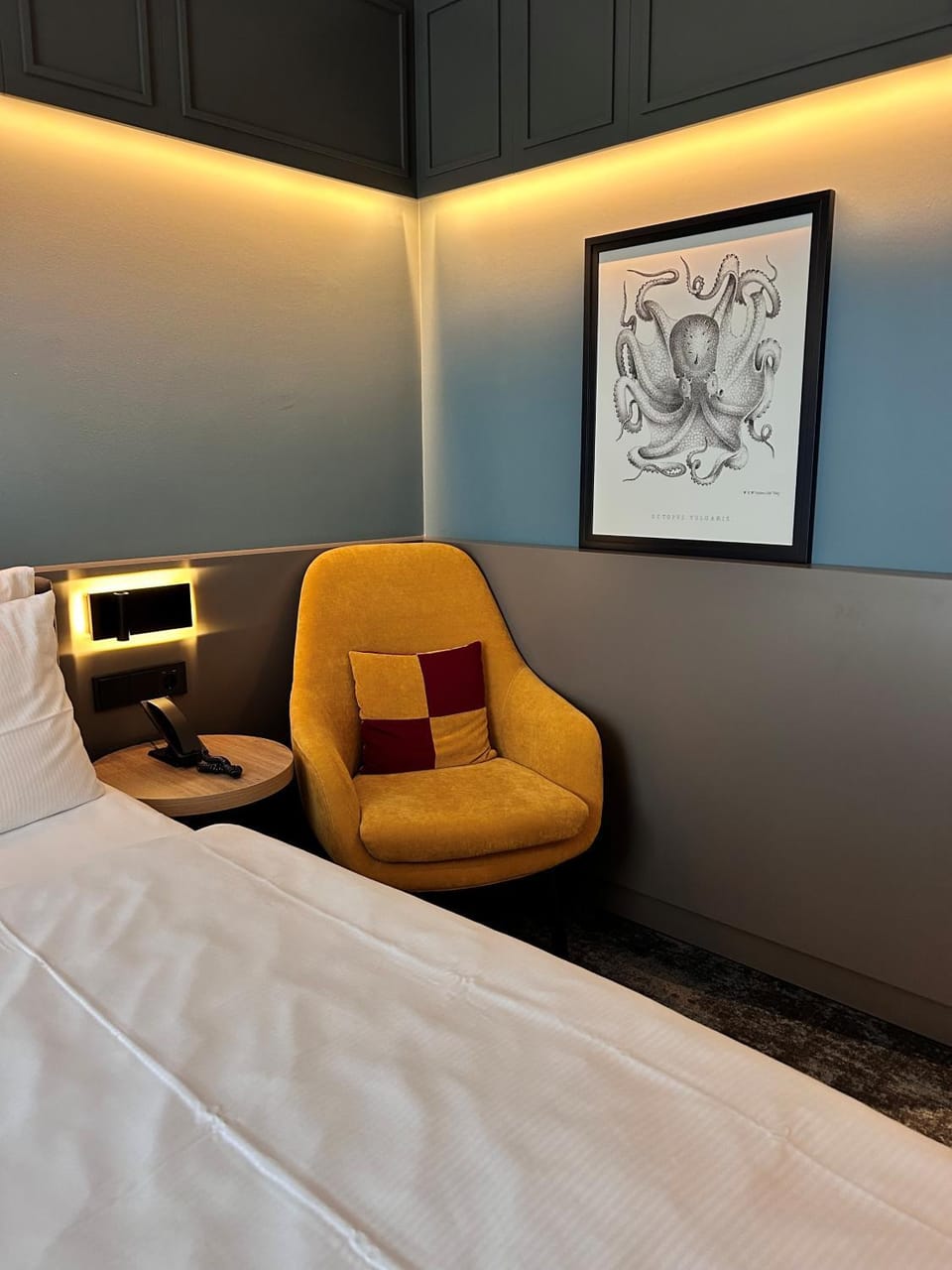 Bed, Living room, Photo of the whole room, Seating area, Bedroom