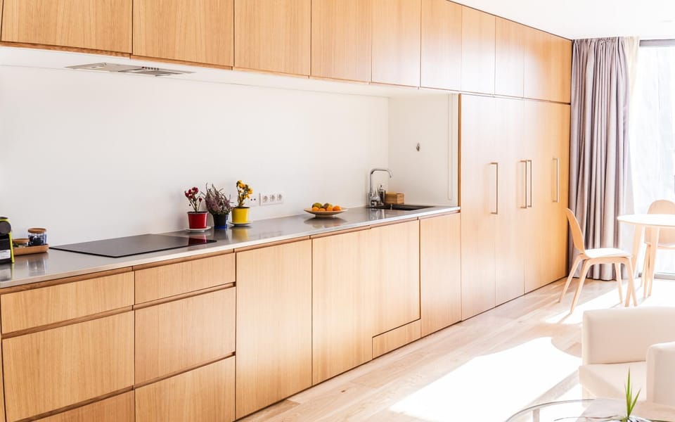 Kitchen or kitchenette, kitchen