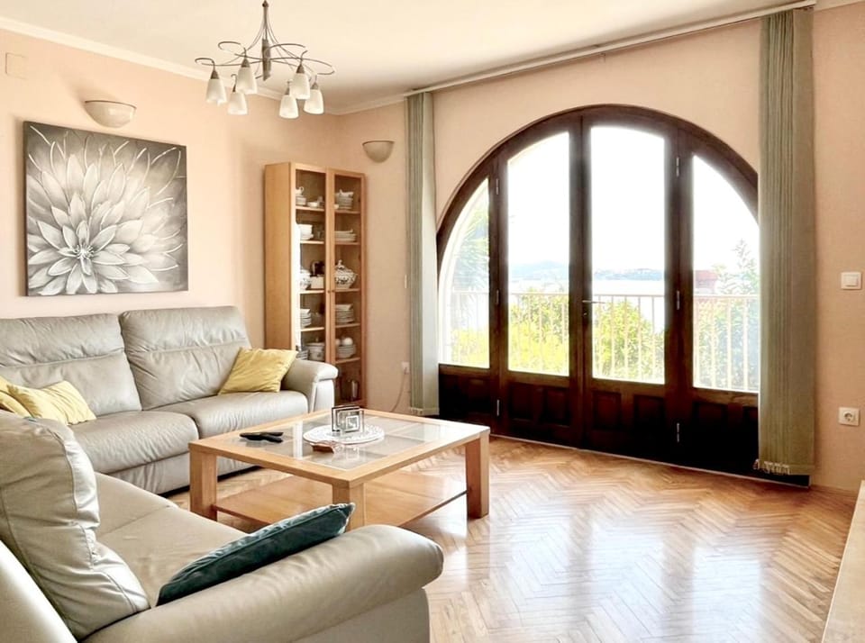 Living room, Seating area, Sea view