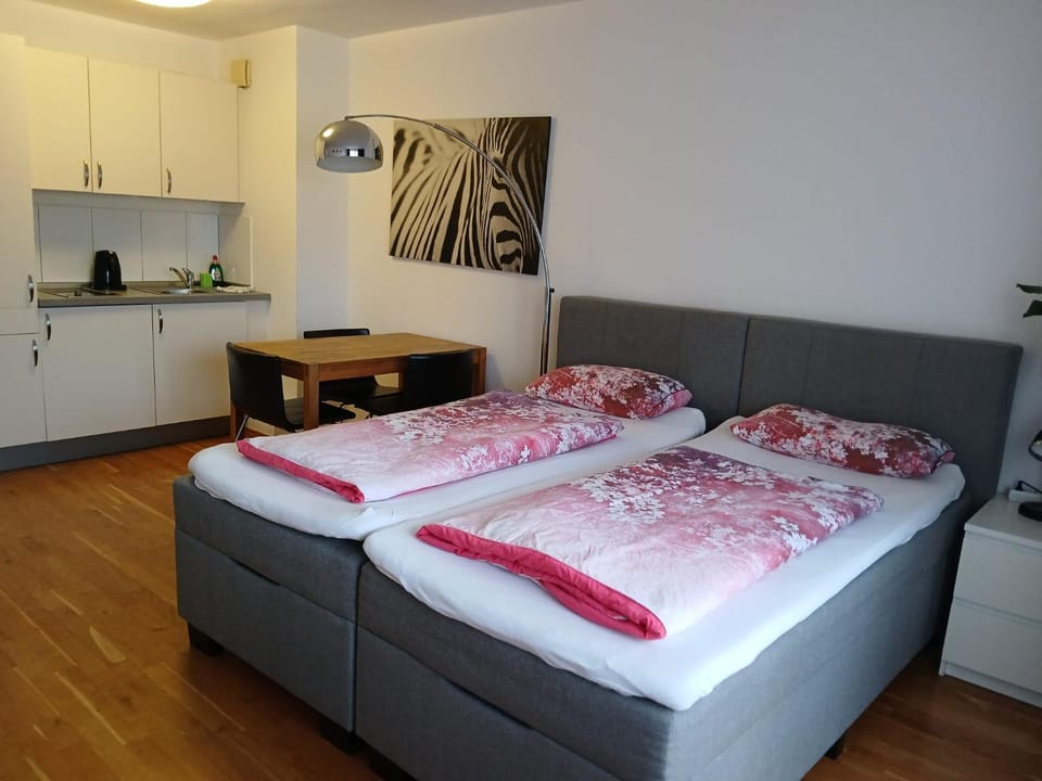 Bed, Kitchen or kitchenette, Photo of the whole room