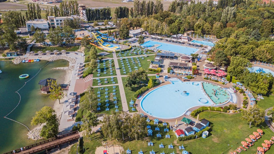Natural landscape, Bird's eye view, Aqua park, Aqua park, Swimming pool