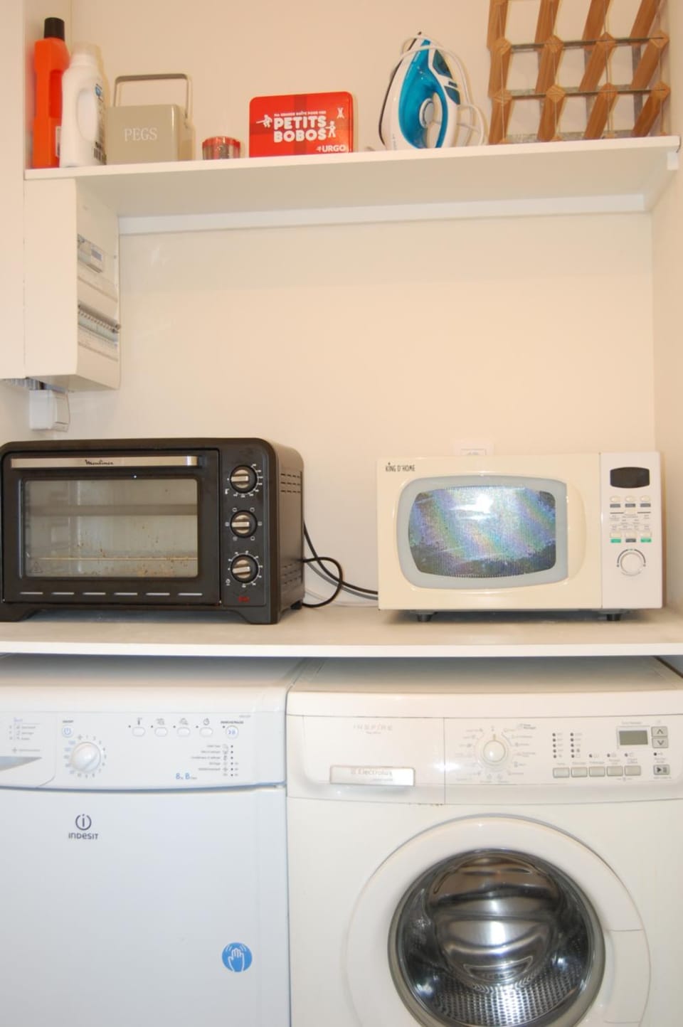 microwave, oven, washing machine, dryer