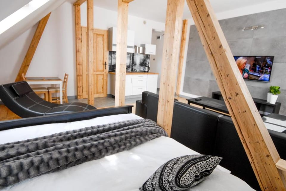 Bed, Living room, Photo of the whole room, Seating area, Bedroom