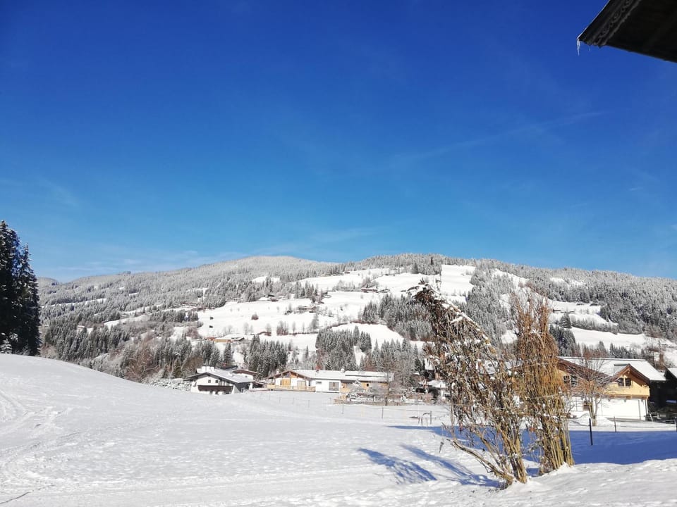 Day, Natural landscape, Winter, Mountain view