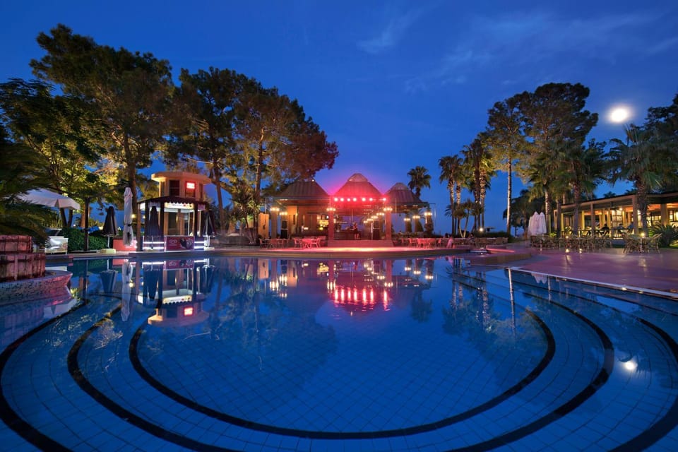 Night, Swimming pool, Swimming pool