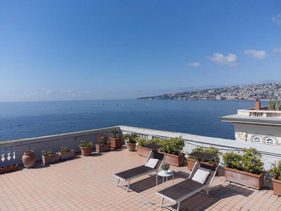 Rooftop in front of the Castle Apartment in Naples