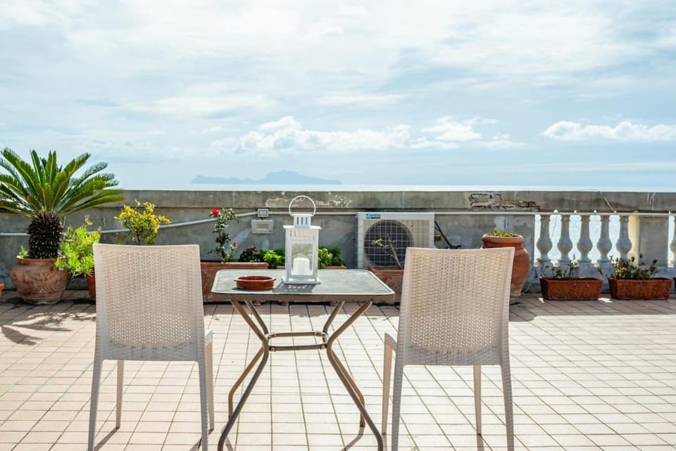 Rooftop in front of the Castle Apartment in Naples
