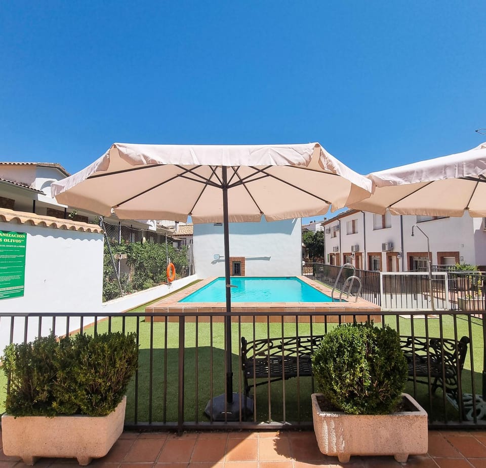 Patio, Off site, Day, Summer, Pool view, Swimming pool