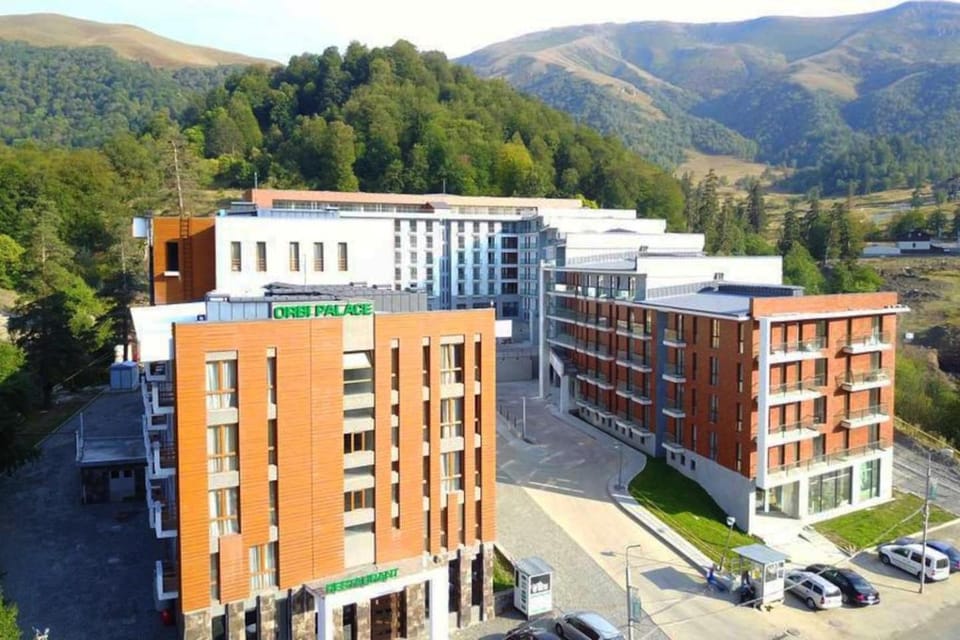 Property building, Bird's eye view, Summer