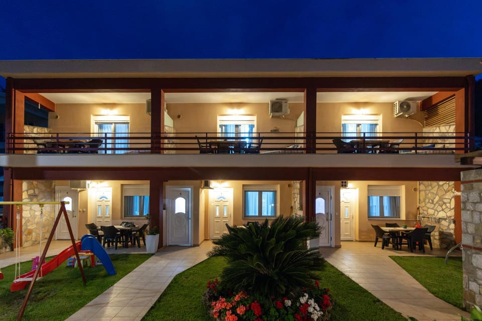 Property building, Patio, Night, Children play ground, Garden, View (from property/room), Balcony/Terrace, Evening entertainment, Garden view
