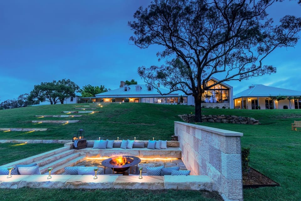 Property building, fireplace