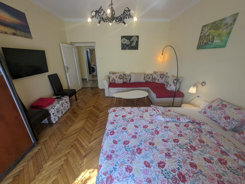 Communal lounge/ TV room, Bed, TV and multimedia, Photo of the whole room, Evening entertainment, Bedroom, wardrobe