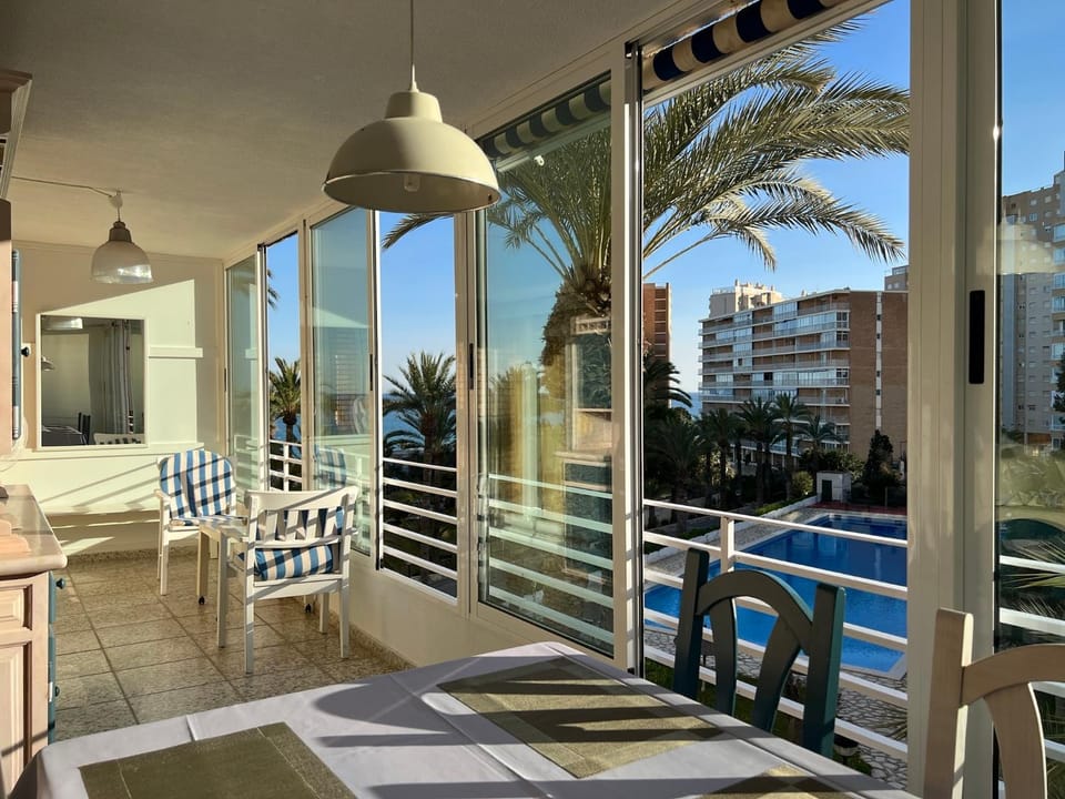 View (from property/room), Balcony/Terrace, Pool view