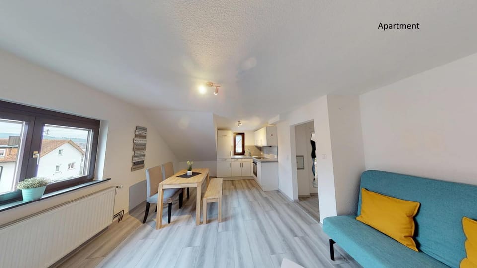 Kitchen or kitchenette, Living room, Dining area