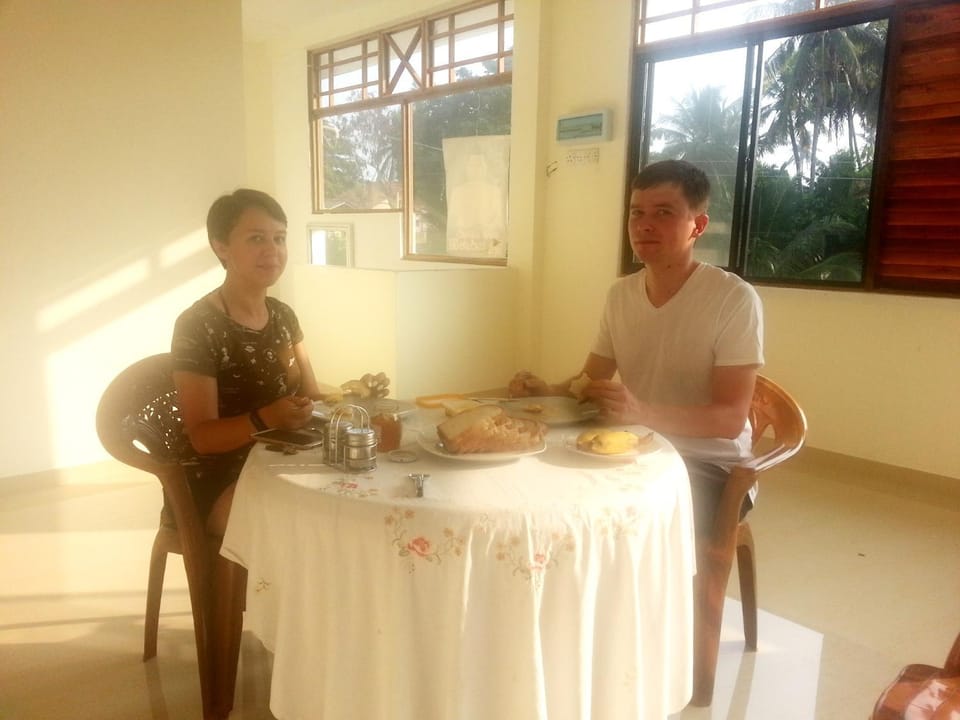 Guests, Asian breakfast