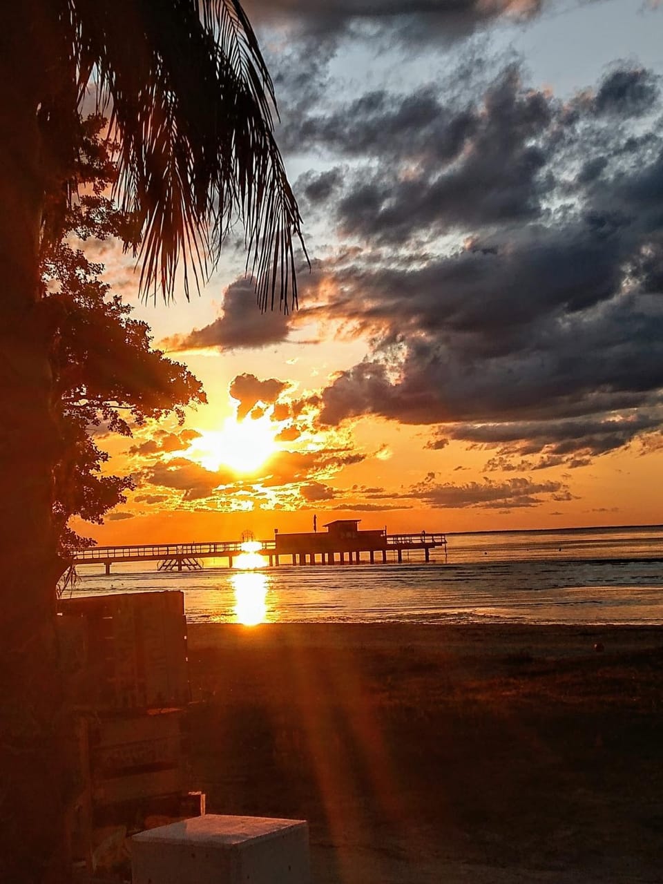 Beach, Sea view, Sunset
