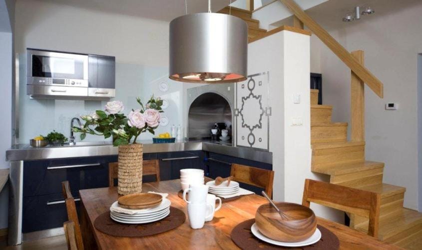 Coffee/tea facilities, Kitchen or kitchenette, Dining area, pet friendly, stove