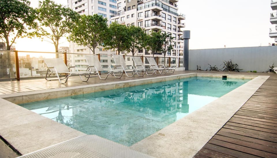 Summer, Solarium, Balcony/Terrace, City view, Pool view, Swimming pool, Swimming pool