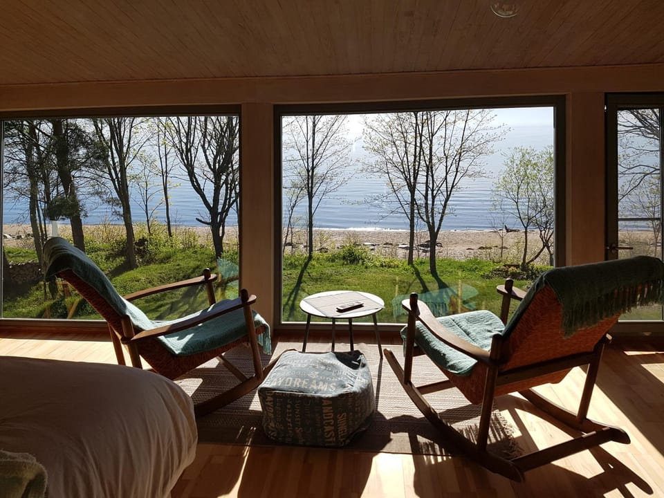 Spring, Natural landscape, Seating area, Sea view
