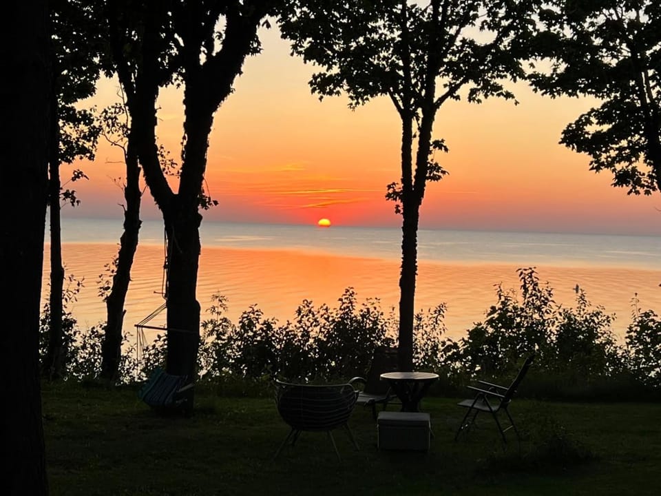 Autumn, On site, Sea view, Sunset