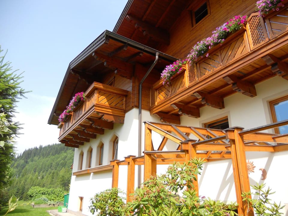 Property building, Summer, Garden