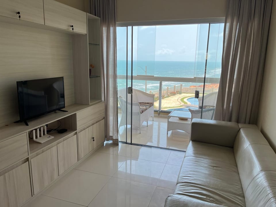 Communal lounge/ TV room, TV and multimedia, View (from property/room), Balcony/Terrace, Living room, Seating area, Sea view