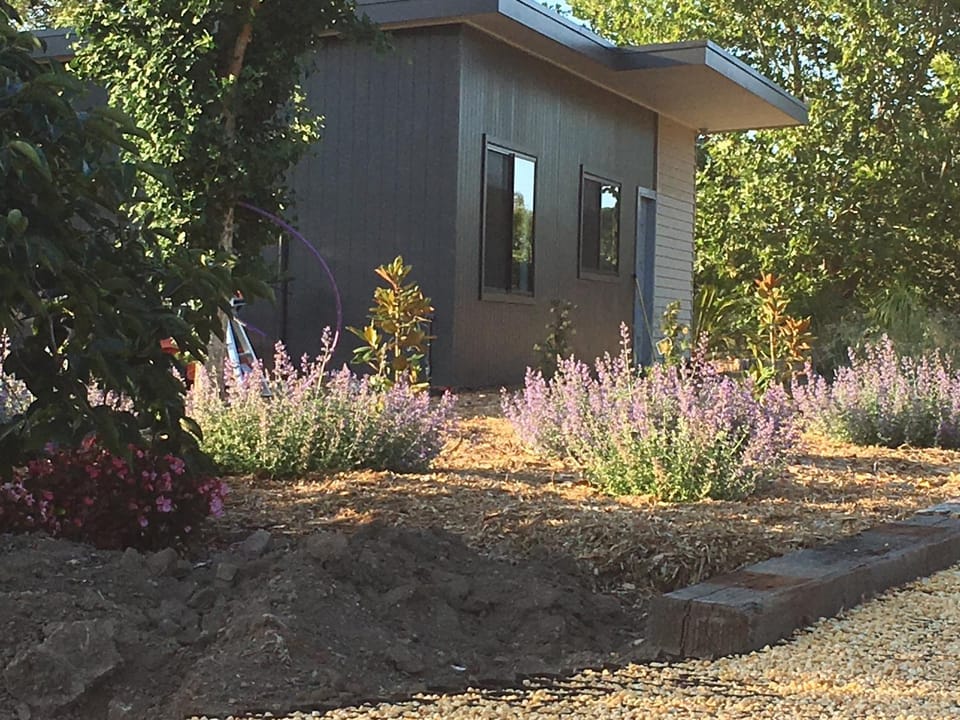 Property building, Garden view