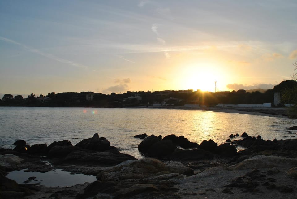 On site, Sunset