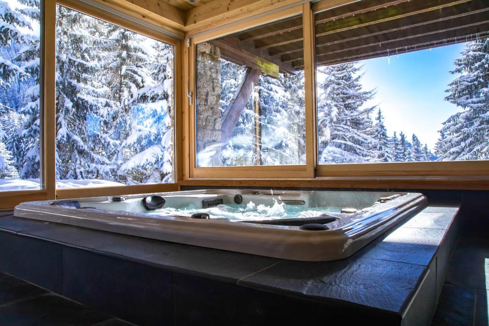 Natural landscape, Winter, Hot Tub