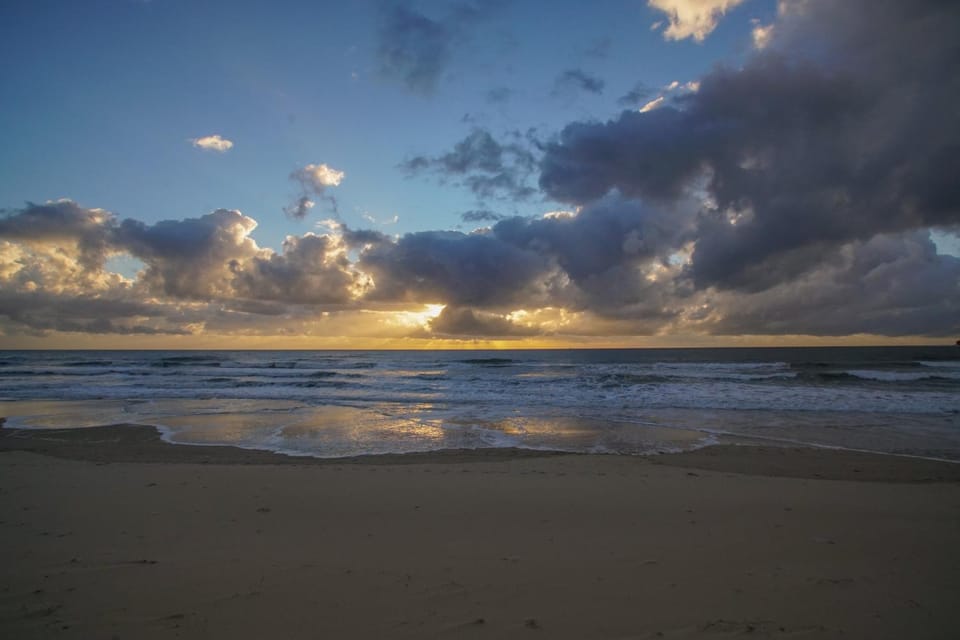Natural landscape, Beach, Sunrise