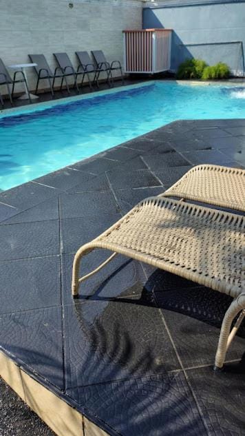 Pool view, sunbed