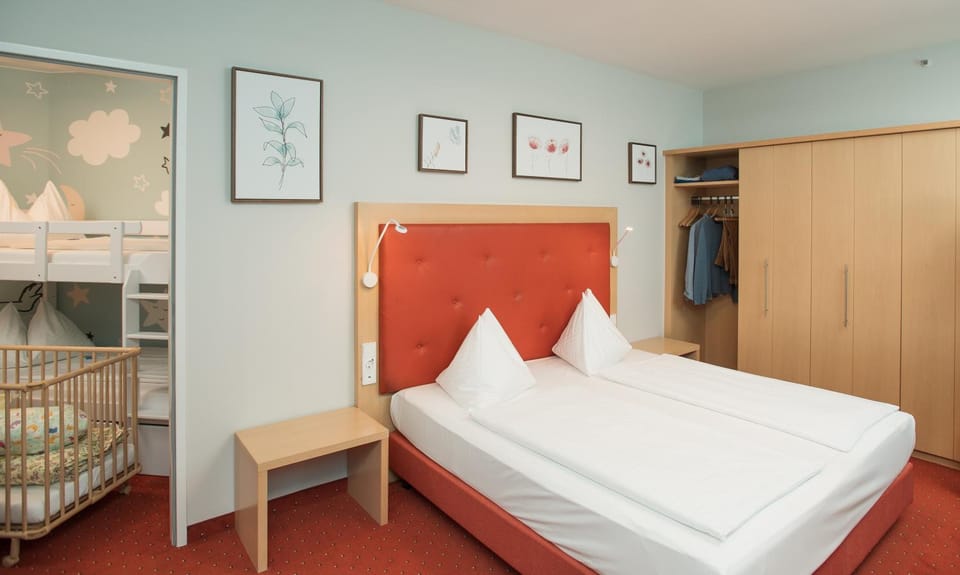 Bed, Photo of the whole room, bunk bed, wardrobe