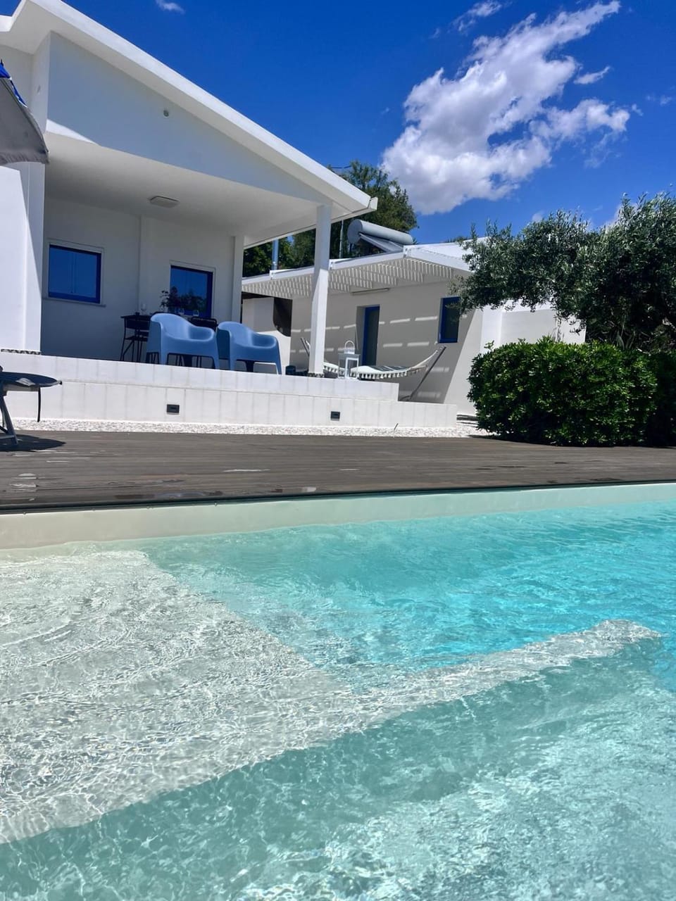 Property building, Patio, Balcony/Terrace, Pool view, Swimming pool, sunbed