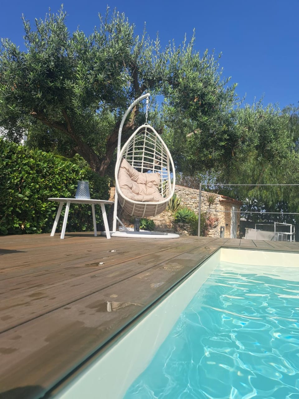Natural landscape, Pool view, Swimming pool, sunbed