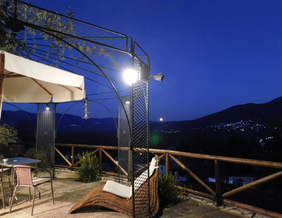 Patio, Night, View (from property/room), Balcony/Terrace, Mountain view