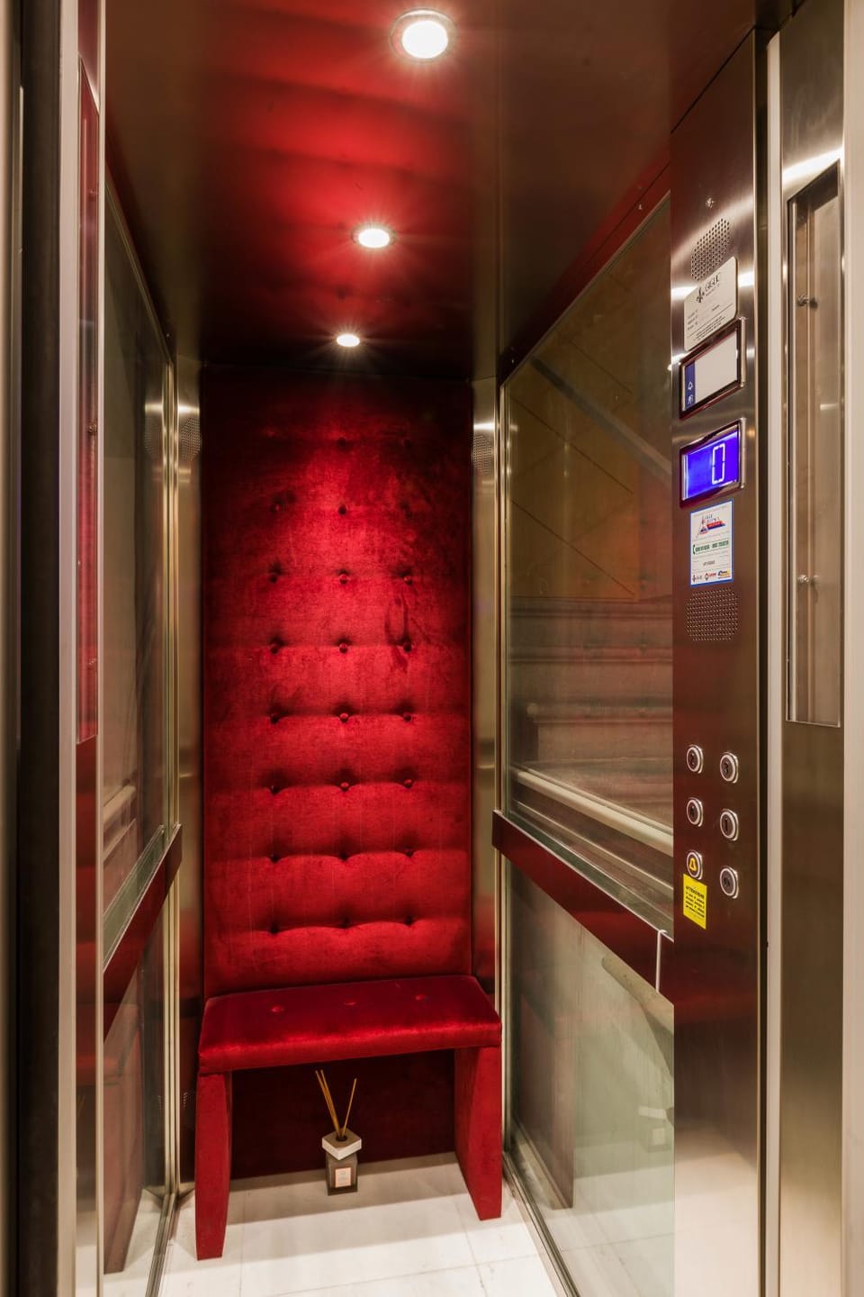 Property building, elevator