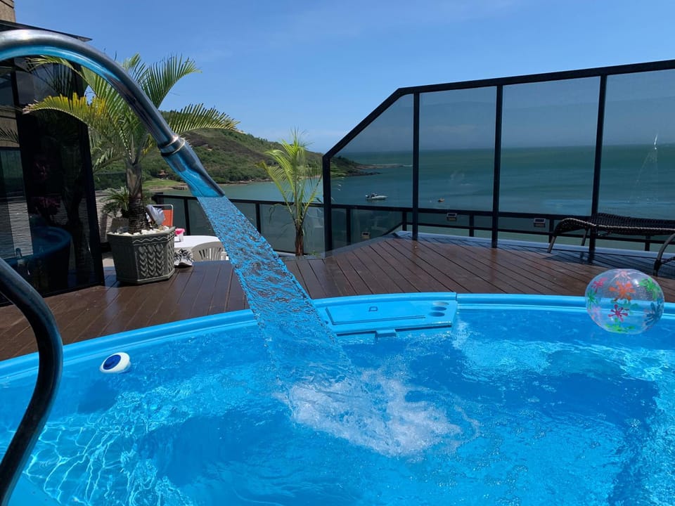 Natural landscape, Balcony/Terrace, Pool view, Sea view, Swimming pool