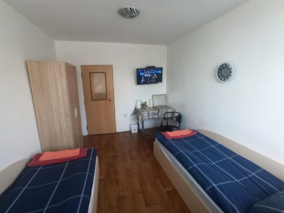 Bed, TV and multimedia, Photo of the whole room, wardrobe