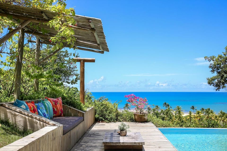 Patio, Day, Garden, View (from property/room), Balcony/Terrace, Beach, Garden view, Pool view, Sea view, Swimming pool, sunbed