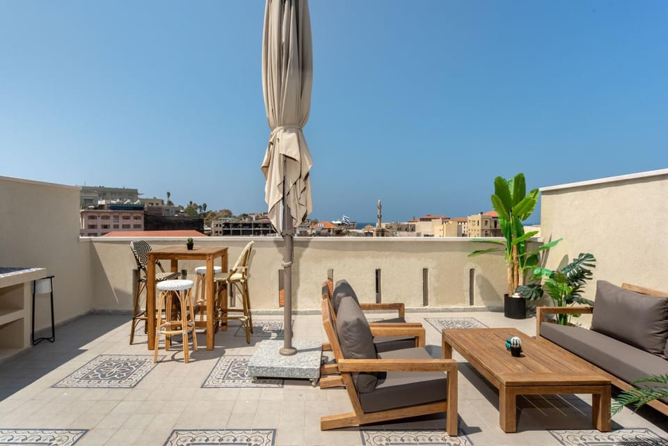 Duplex with Sea View Terrace above the Flea Market Apartment in Tel Aviv-Yafo