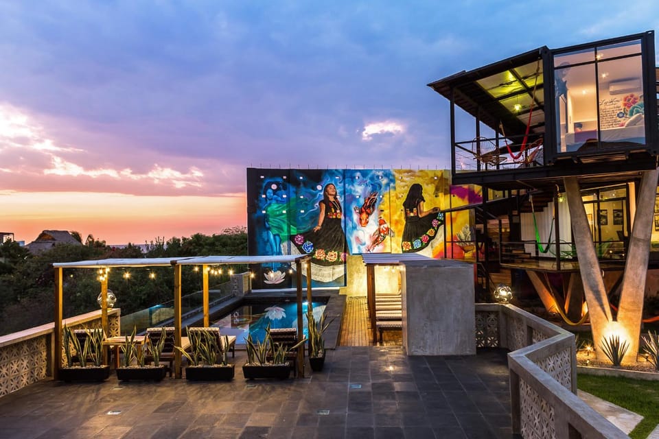 Patio, Balcony/Terrace, Pool view, Sea view, Swimming pool, Sunset