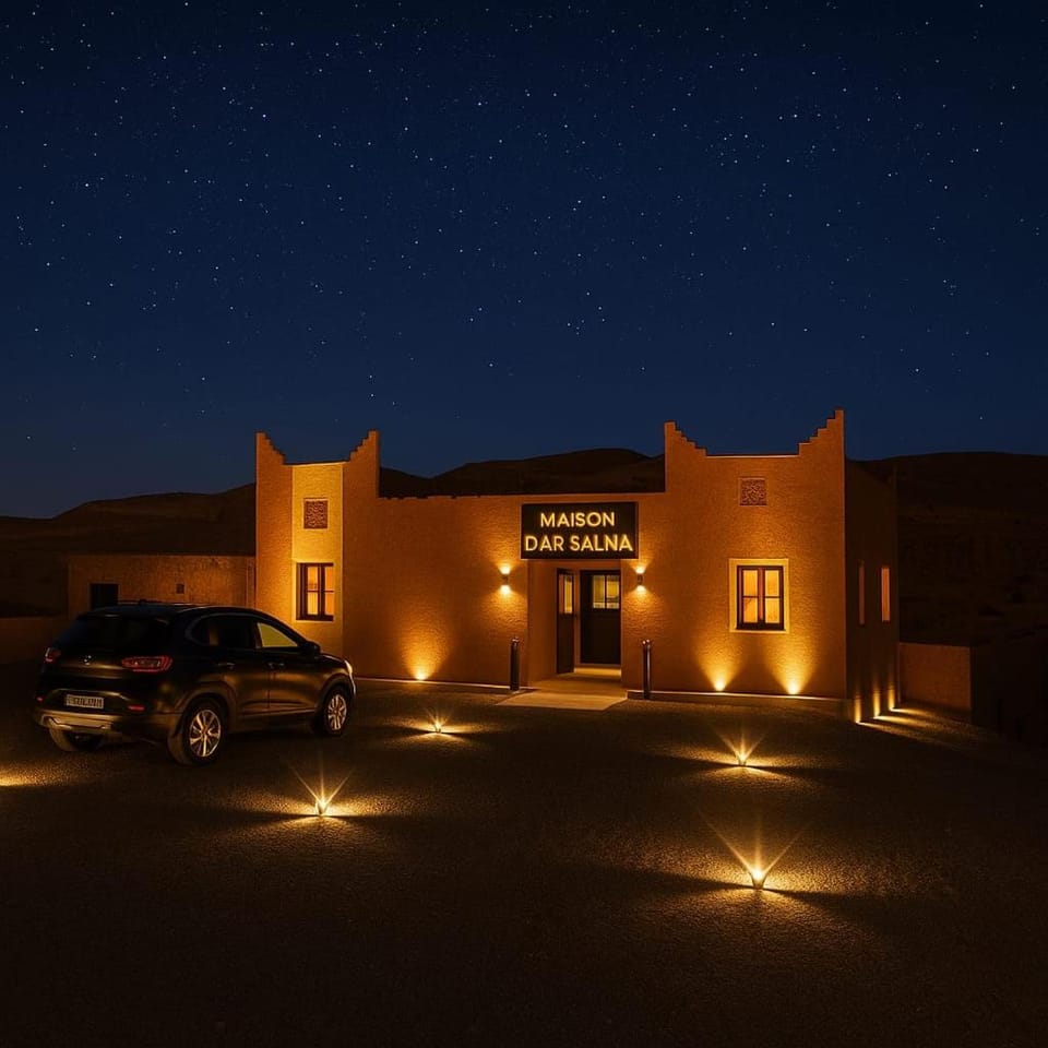 Property building, Night, Parking