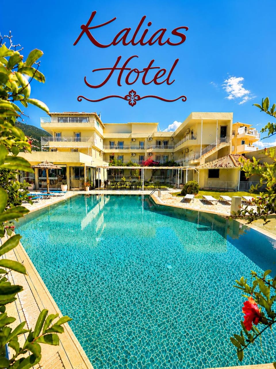 Property building, Day, Text overlay, Swimming pool