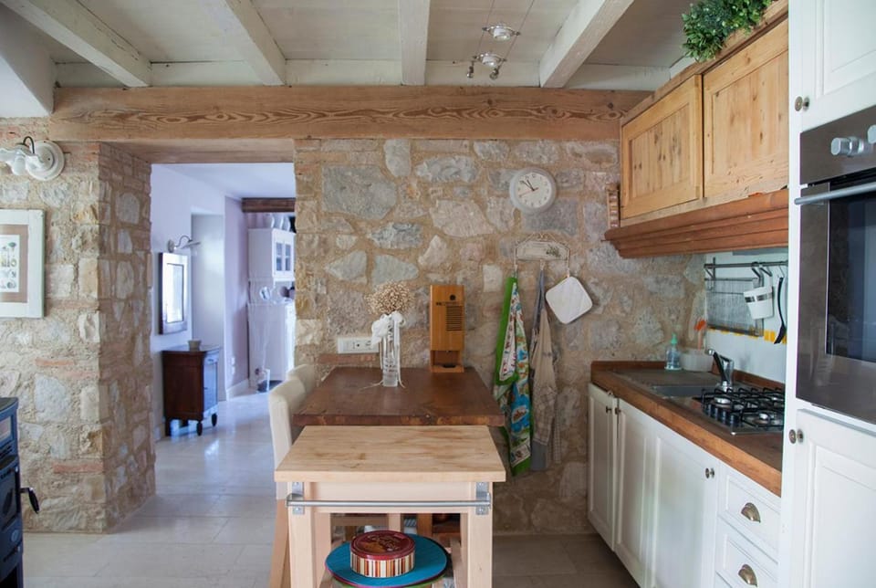 Kitchen or kitchenette, dishwasher, oven, stove