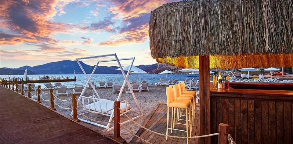 Natural landscape, Beach, Sea view, sunbed