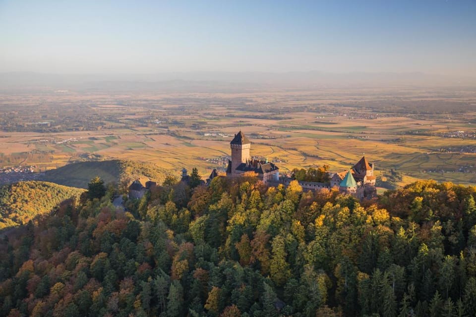 Nearby landmark, Natural landscape, Bird's eye view, Hiking, Sunset